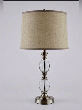 Bel Air Lighting Crystal Stacked Glass Orb Table Lamp Base • EXCELLENT